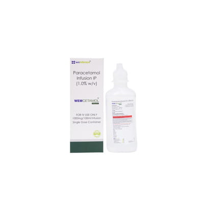 Wemcetamol 1000mg Bottle Of 100ml Infusion