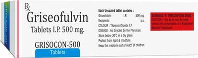 Grisocon 500mg Strip Of 10 Tablets
