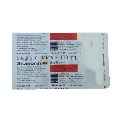 Sitanorm 100mg Strip Of 15 Tablets