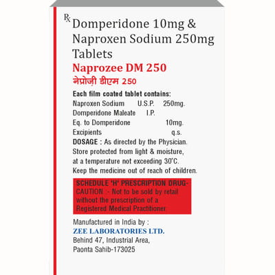 Naprozee Dm 250mg Strip Of 10 Tablets