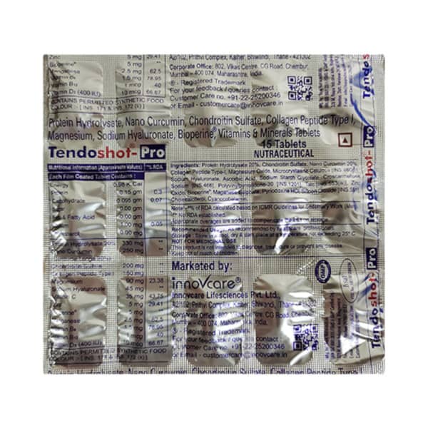 Tendoshot Pro Strip Of 15 Tablets