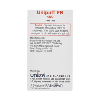Unipuff Fb 400mcg Box Of 30 Swas Capsules