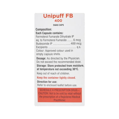 Unipuff Fb 400mcg Box Of 30 Swas Capsules