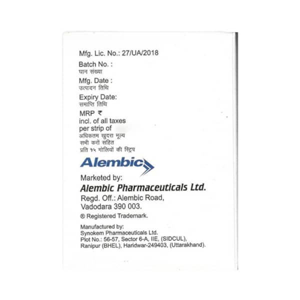 Glipy Met 1000mg Strip Of 15 Tablets