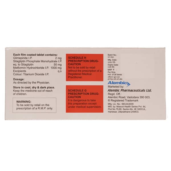 Glisen Sm 2mg Strip Of 15 Tablets