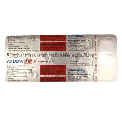 Glisen Sm 2mg Strip Of 15 Tablets