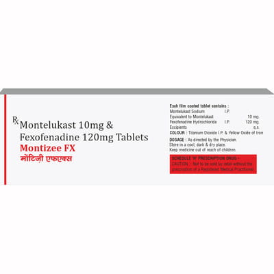 Montizee Fx Strip Of 10 Tablets