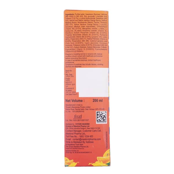 Nurokind Gold Orange Flavour Bottle Of 200Ml Suspension