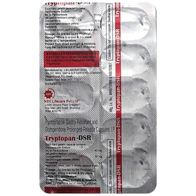 Tryptopan Dsr 40/30 Mg Strip Of 10 Tablets