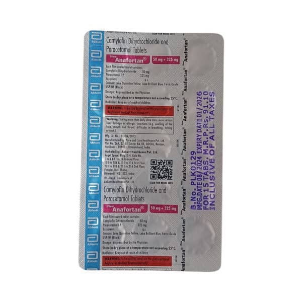 New Anafortan Strip Of 15 Tablets