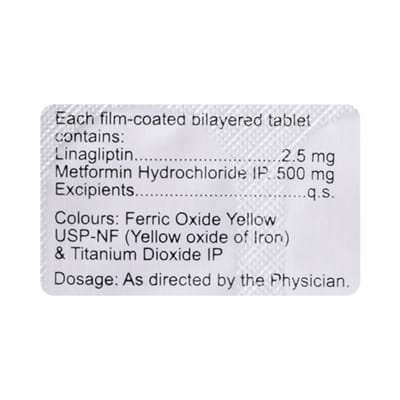 Linapil M 2.5/500mg Strip Of 10 Tablets