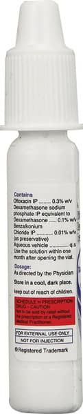 Tariflox D Bottle Of 10Ml Eye Drops