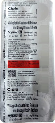 Vysov D 100/5mg Strip Of 10 Tablets
