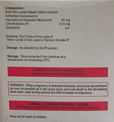 Ziltax Ct 40/12.5mg Tablet 15'S