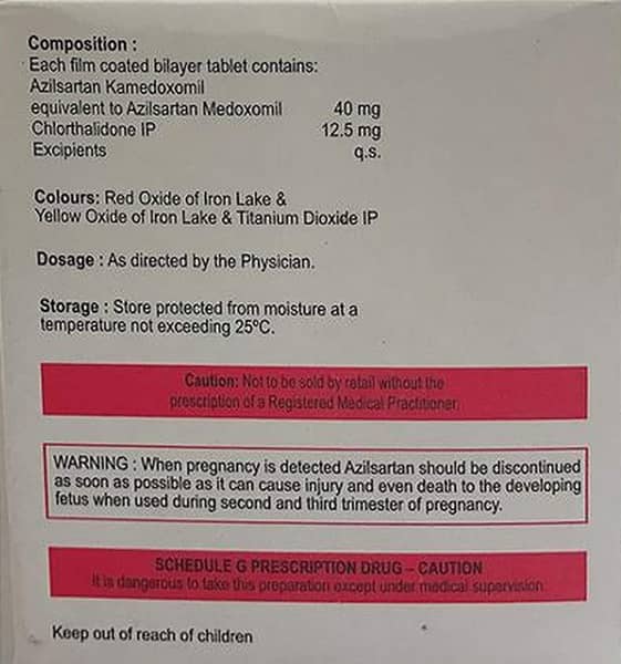 Ziltax Ct 40/12.5Mg Tablet 15'S