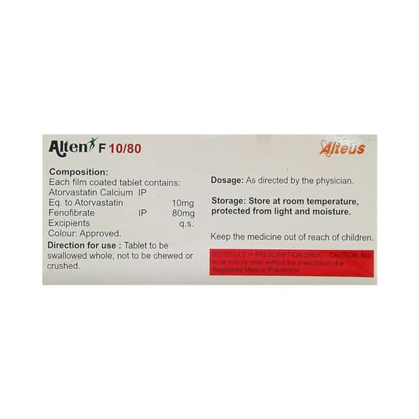 Alten F 10/80Mg Strip Of 15 Tablets