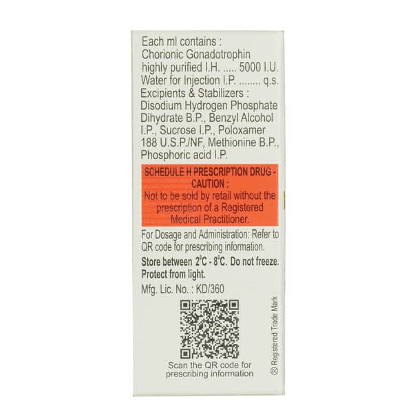 Hucog 5000Iu Hp Pre Filled Syringe Of 1Ml Injection