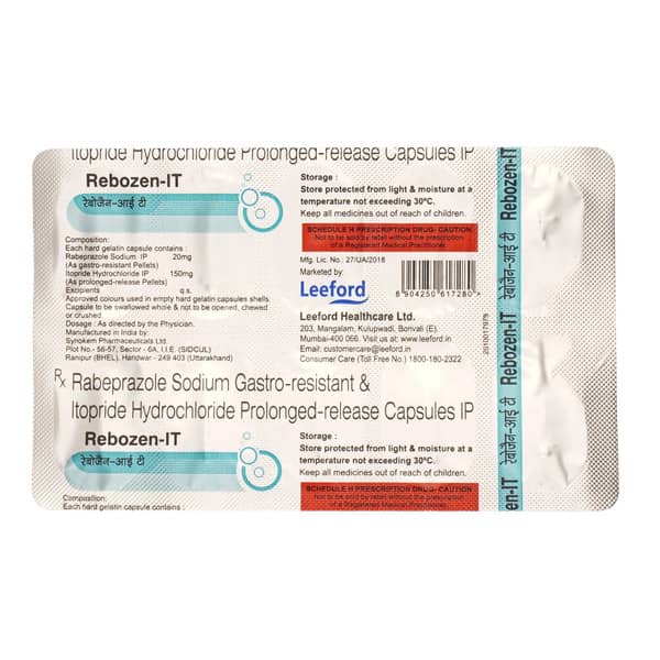 Rebozen It Strip Of 10 Capsules