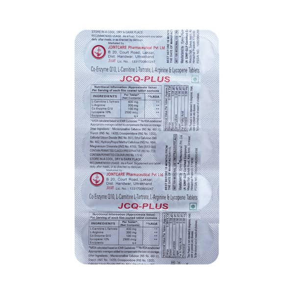 Jcq Plus Strip Of 10 Tablets