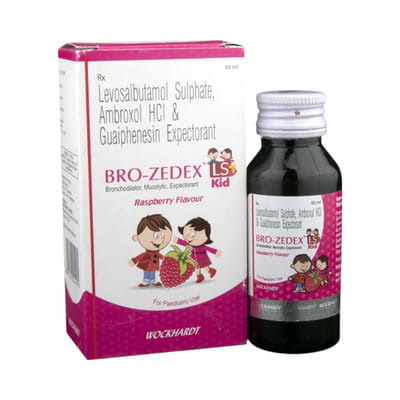 Bro Zedex Ls Junior Raspberry Flavour Bottle Of 60ml Expectorant