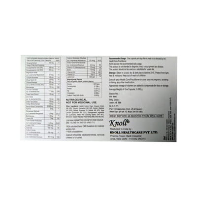 Nutrinol 4g Strip Of 10 Capsules