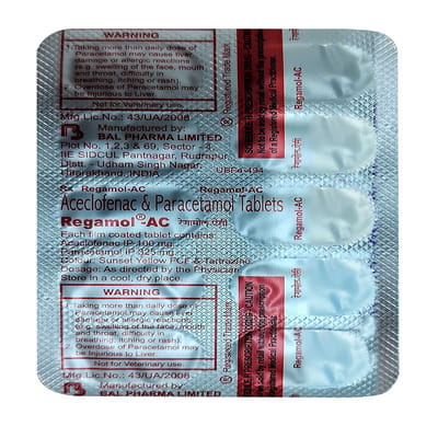 Regamol Ac Strip Of 10 Tablets
