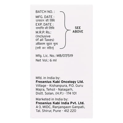 Daxotel 120 Mg Injection 6 Ml