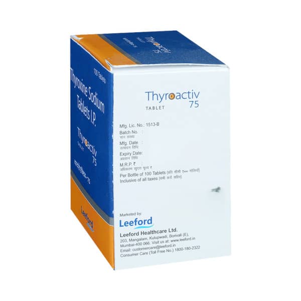 Thyroactive 75 Tablet 100 No'S
