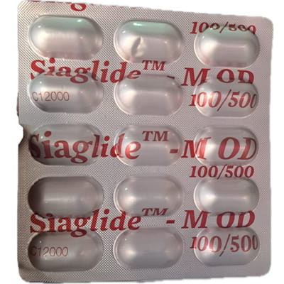Siaglide M Od 100/500mg Strip Of 15 Tablets