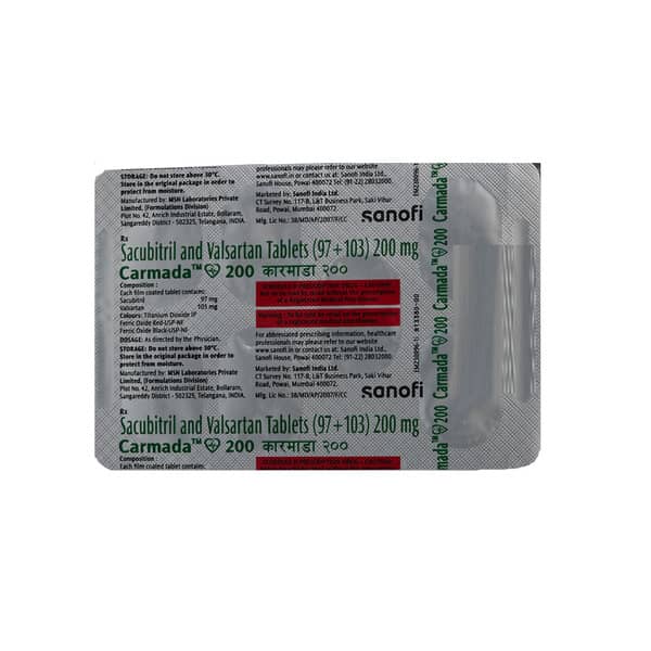 Carmada 200mg Strip Of 7 Tablets