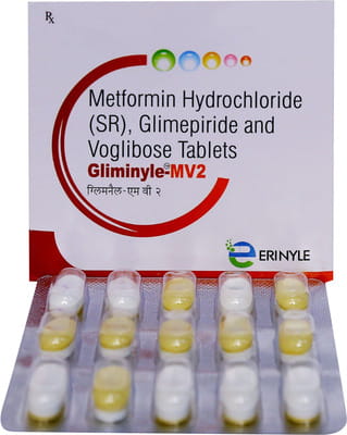 Gliminyle Mv 2mg Strip Of 15 Tablets
