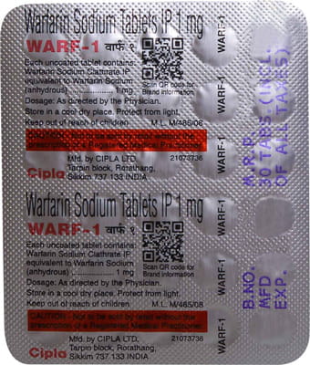 Warf 1mg Strip Of 30 Tablets