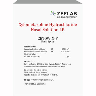 Zetowin P Bottle Of 10ml Nasal Spray