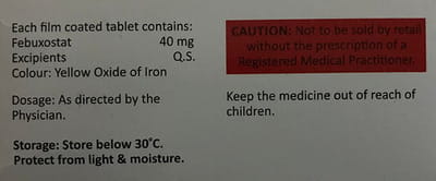 Fbt 40mg Strip Of 10 Tablets