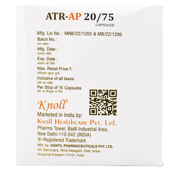 Atr Ap 20/75mg Strip Of 15 Capsules
