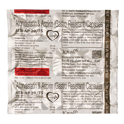 Atr Ap 20/75mg Strip Of 15 Capsules