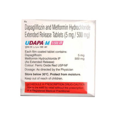 Udapa M 5/500mg Xr Strip Of 10 Tablets