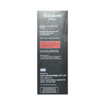 Xaliderm Bottle Of 50ml Hair Solution