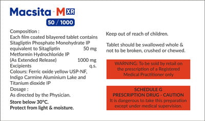 Macsita M Xr 50/1000mg Strip Of 10 Tablets