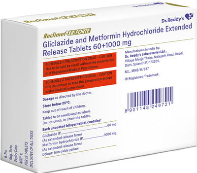 Reclimet Xr Forte Strip Of 15 Tablets