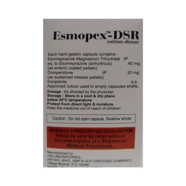 Esmopex Dsr Strip Of 10 Capsules