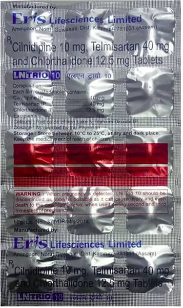 Lntrio 10Mg Strip Of 15 Tablets