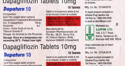 Dapaturn 10mg Strip Of 10 Tablets