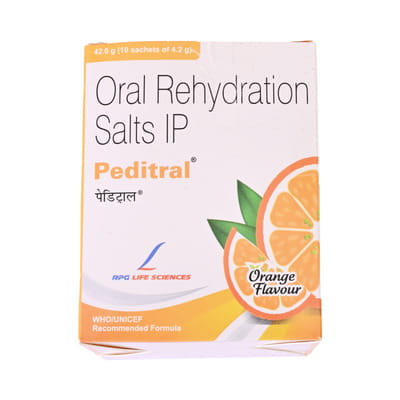 Peditral Orange Flavour Sachet Of 4.2gm Oral Powder