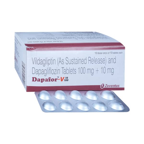 Dapafor V 10/100Mg Strip Of 10 Tablets
