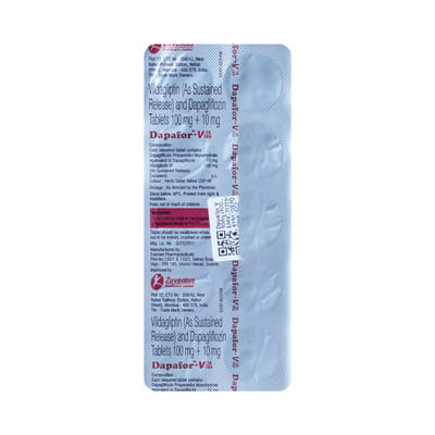 Dapafor V 10/100mg Strip Of 10 Tablets