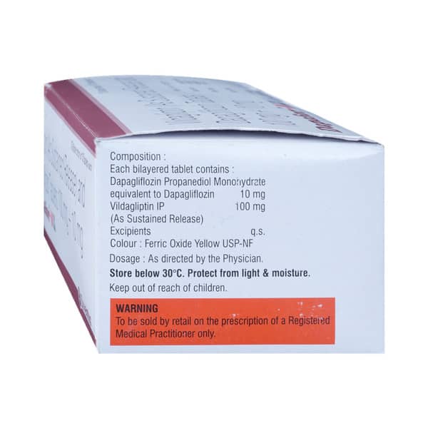 Dapafor V 10/100Mg Strip Of 10 Tablets