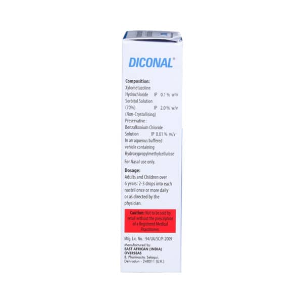 Diconal Decongestant Bottle Of 15ml Nasal Spray/Drops