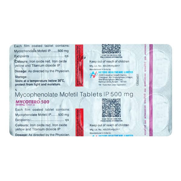 Mycotero 500Mg Strip Of 10 Tablets
