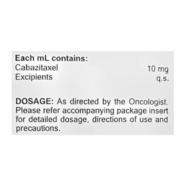 Cabazirix 60 Injection 6 Ml